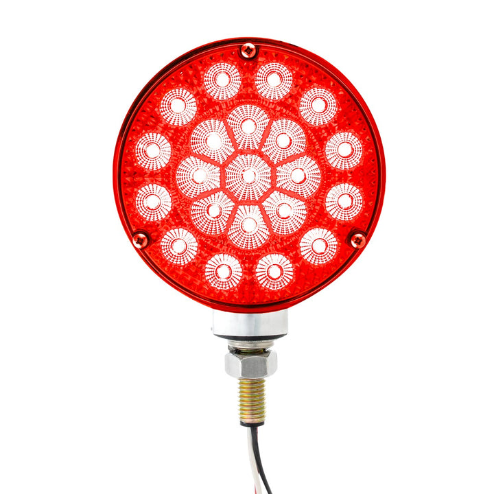42 LED Reflector Double Face Competition Series Turn Signal Light-Amber &amp; Red LED/Lens