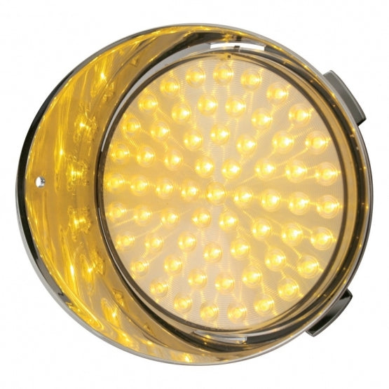 61 LED Freightliner Daytime Running Light (Driver) - Amber LED/Clear Lens