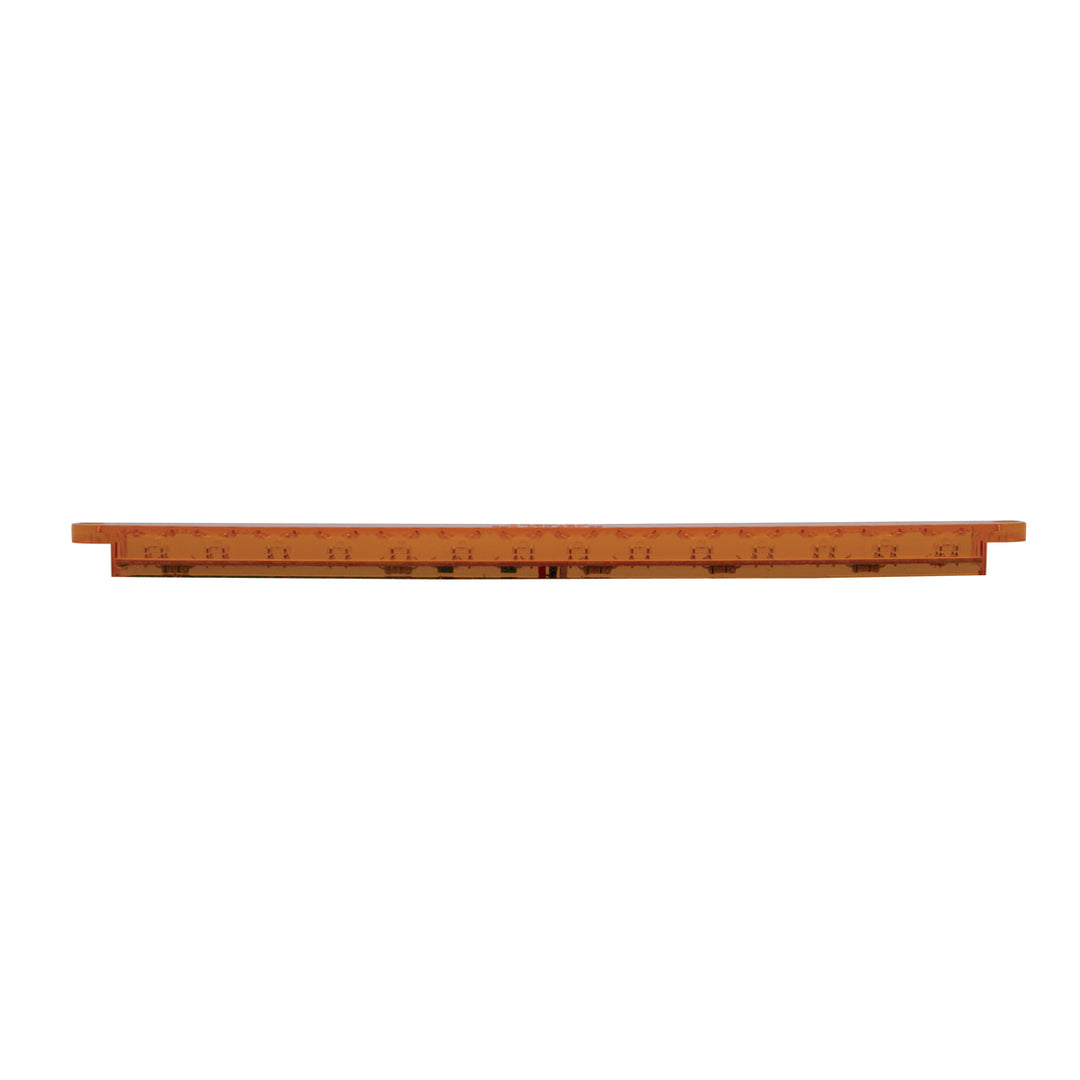 14 LED 12" Turn Signal Light Bar - Amber LED/Amber Lens