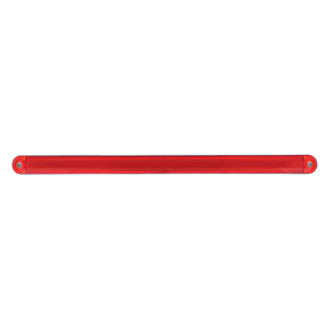 24 LED Dual Function 12" GloLight Bar With Bezel - Red LED/Red Lens