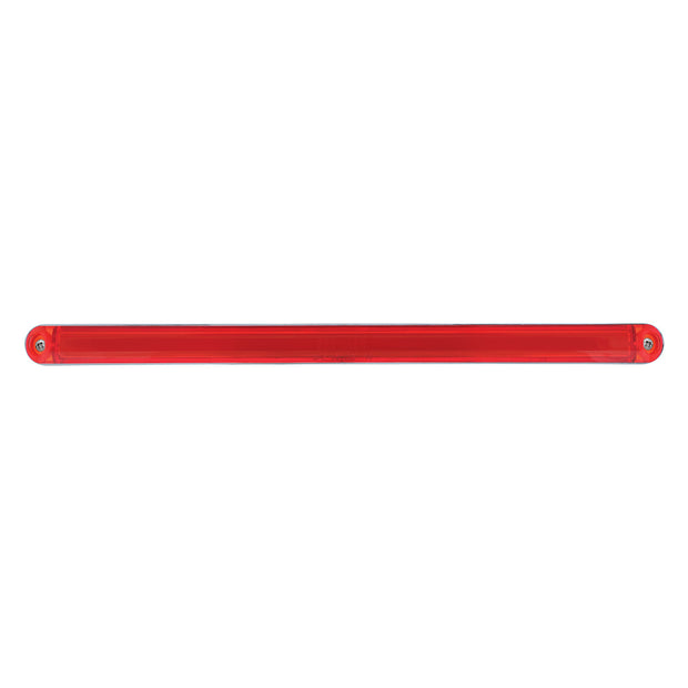 24 LED Dual Function 12" GloLight Bar With Bezel - Red LED/Red Lens