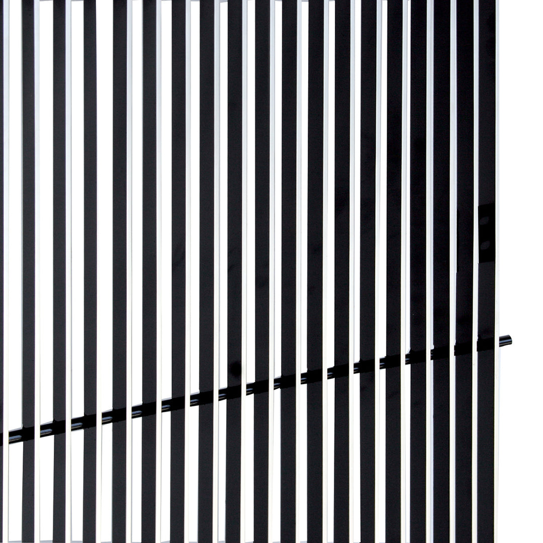 Aluminum Billet Style Grille Insert With Vertical Bars For Peterbilt 379 Extended Hood