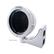 Stainless Steel Bullet Classic Headlight No Bulb With LED Turn Signal - Clear Lens