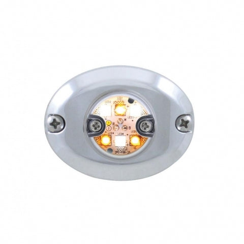 6 LED 1" Warning Light - Split Color