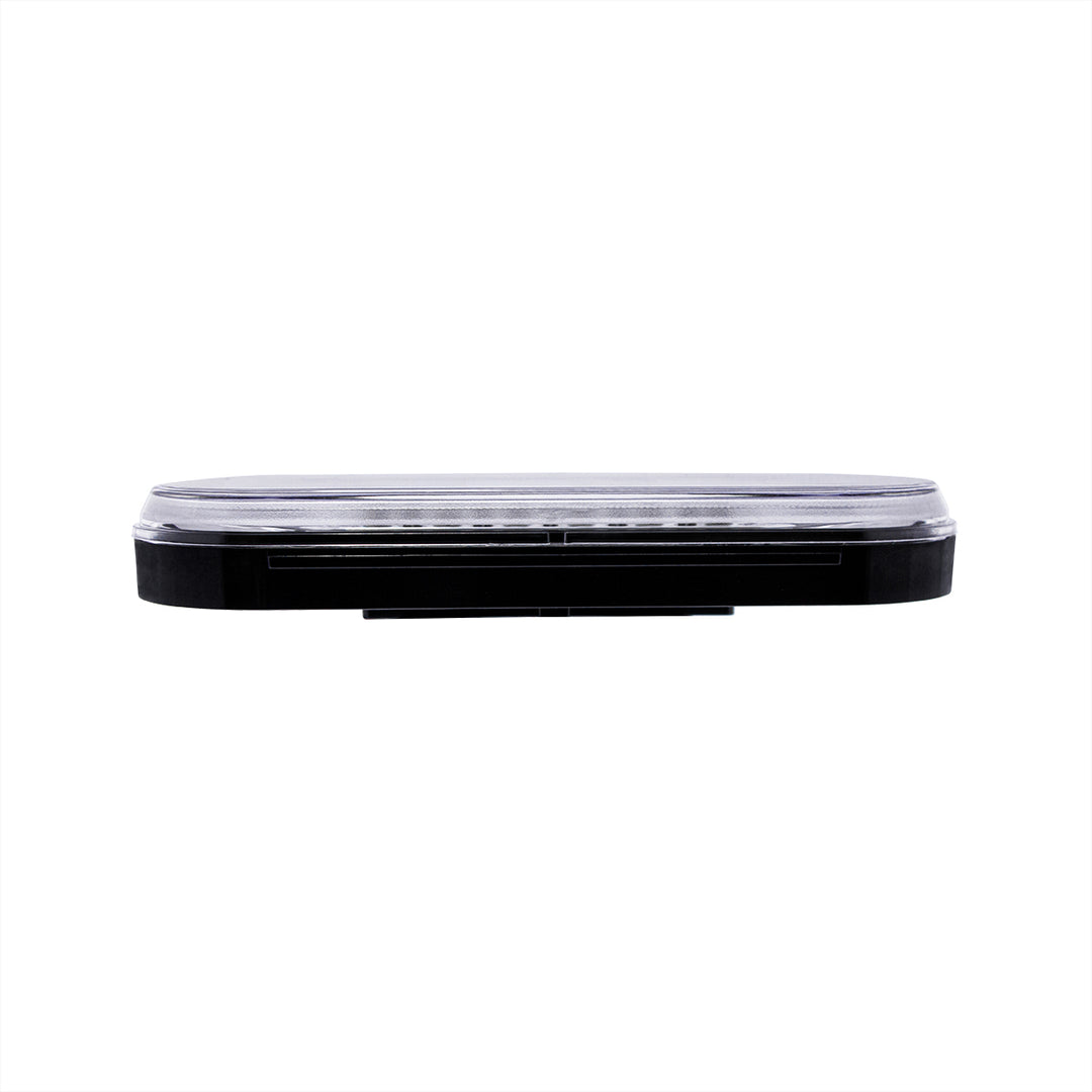 22 LED 6" Oval Abyss Light (Stop, Turn &amp; Tail) - Red LED/Clear Lens