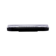 22 LED 6" Oval Abyss Light (Stop, Turn & Tail) - Red LED/Clear Lens