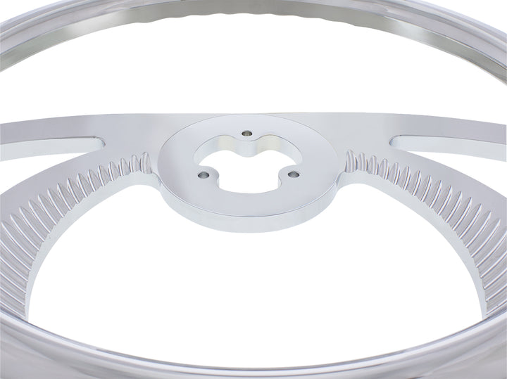 18" Chrome Aluminum "Scorpion" Style Steering Wheel
