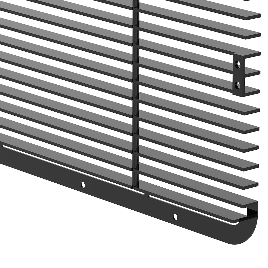 Aluminum Billet Style Grille Insert With Horizontal Bars For Peterbilt 389