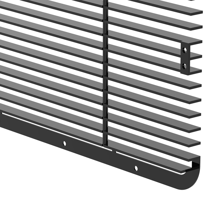 Aluminum Billet Style Grille Insert With Horizontal Bars For Peterbilt 389