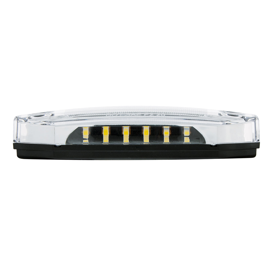 6 Amber LED Light (Clearance/Marker) With 6 White LED Side Ditch Light