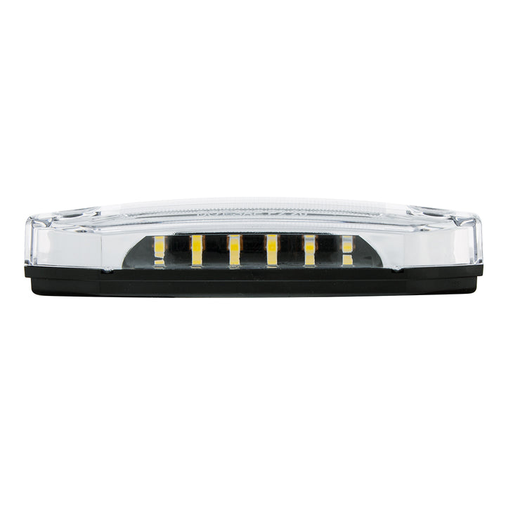 6 Amber LED Light (Clearance/Marker) With 6 White LED Side Ditch Light
