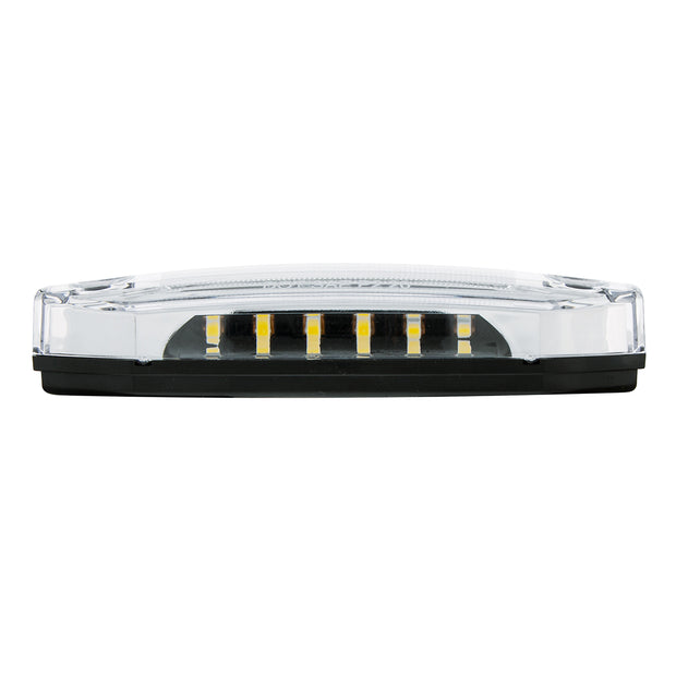 6 Amber LED Light (Clearance/Marker) With 6 White LED Side Ditch Light