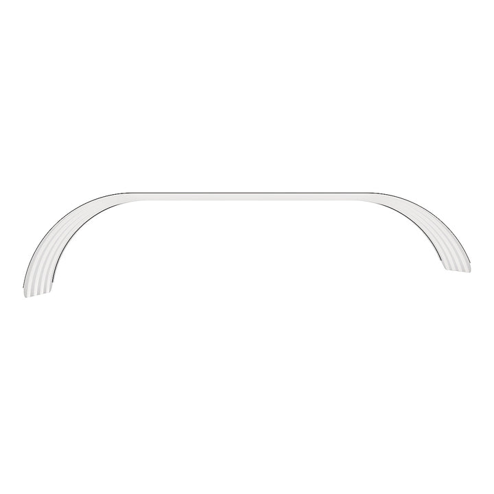 126" 430 Stainless Steel (18ga) Beaded Edge Ribbed Full Fender  54" Spread - SR Series (Pair)
