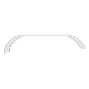 126" 430 Stainless Steel (18ga) Beaded Edge Ribbed Full Fender  54" Spread - SR Series (Pair)