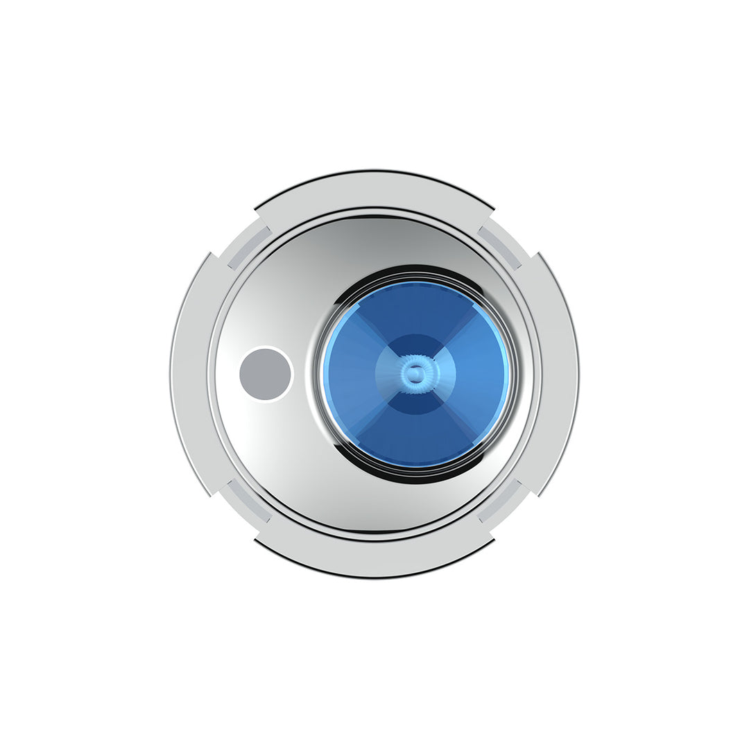 Center A/C Control Knob For 2006+ Kenworth - Blue Crystal