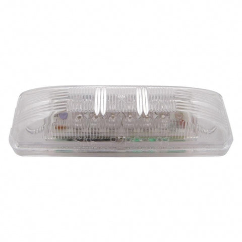 12 LED Rectangular Light (Clearance/Marker) - Amber LED/Clear Lens