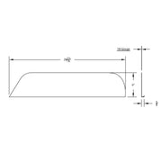 Stainless 6" Chopped Window Trim For 2008-2017 Freightliner Cascadia