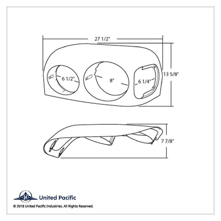 Black Headlight Bezel For 1996-2004 Freightliner Century - Passenger