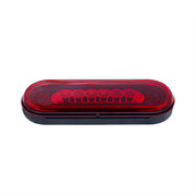 22 LED 6" Oval Abyss Light (Stop, Turn & Tail) - Red LED/Red Lens