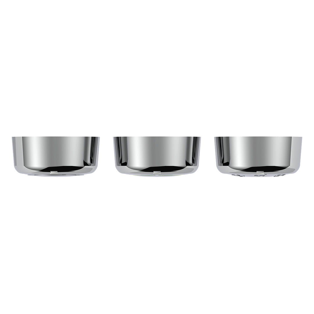 Chrome Plastic A/C Control 6-Piece Dial Covers For 2018-2023 Freightliner Cascadia