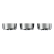 Chrome Plastic A/C Control 6-Piece Dial Covers For 2018-2023 Freightliner Cascadia