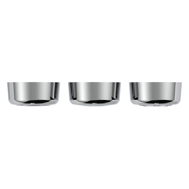 Chrome Plastic A/C Control 6-Piece Dial Covers For 2018-2023 Freightliner Cascadia