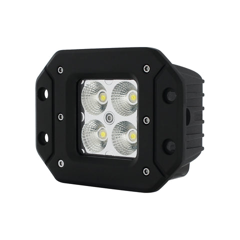 4 High Power LED Flange Mount Work Light - Flood Light