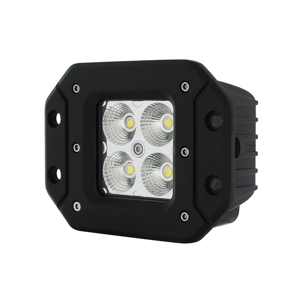 4 High Power LED Flange Mount Work Light - Flood Light