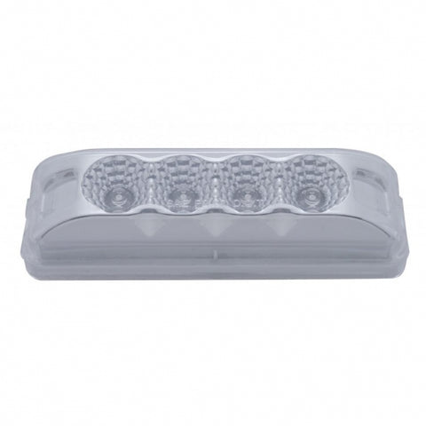 4 LED Reflector Auxiliary/Utility Light - White LED/Clear Lens