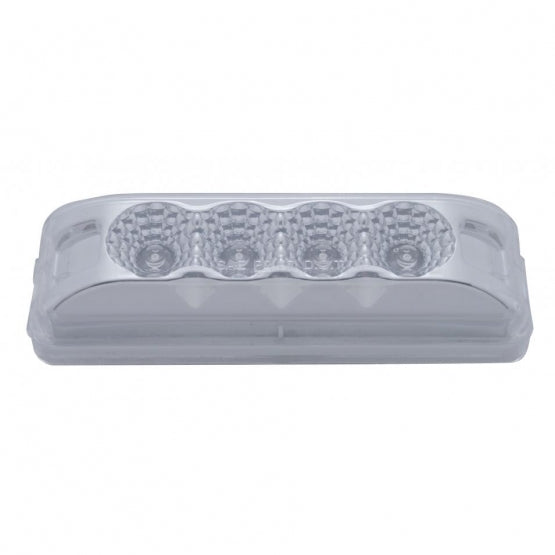 4 LED Reflector Auxiliary/Utility Light - White LED/Clear Lens