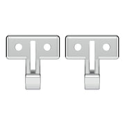 Chrome Plastic Sun Visor Hooks For Kenworth W900 (1990-2005) And T800/T600 (1986-2005) (2-Pack)