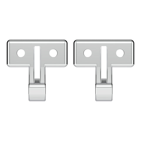 Chrome Plastic Sun Visor Hooks For Kenworth W900 (1990-2005) And T800/T600 (1986-2005) (2-Pack)