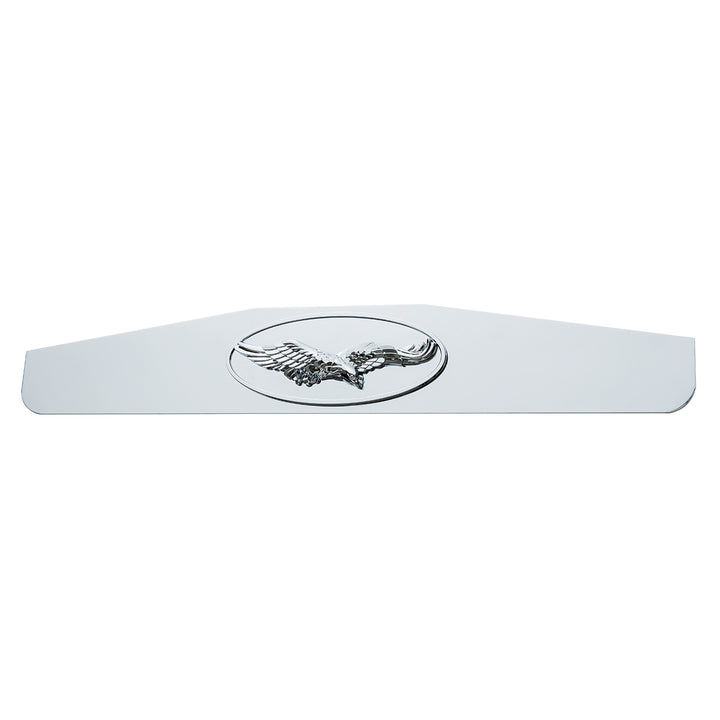 4" x 24" Chrome Bottom Mud Flap Weight With Oval Cast Eagle Emblem