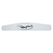 4" x 24" Chrome Bottom Mud Flap Weight With Oval Cast Eagle Emblem