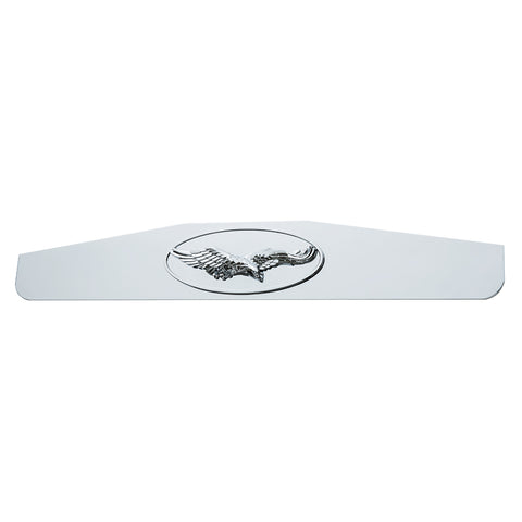 4" x 24" Chrome Bottom Mud Flap Weight With Oval Cast Eagle Emblem