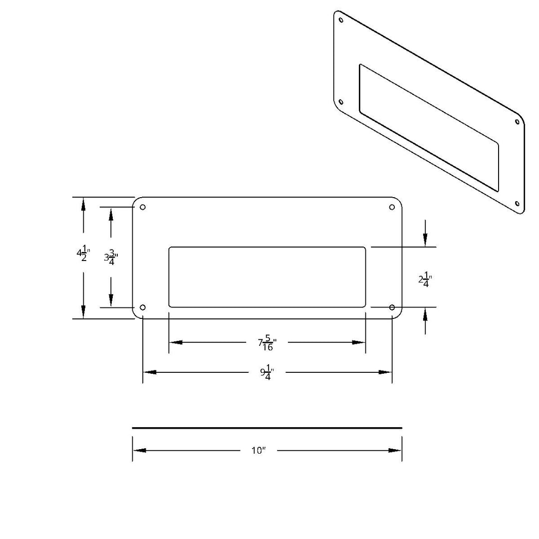 Stainless Steel Cobra 29 Radio Face Plate For Freightliner