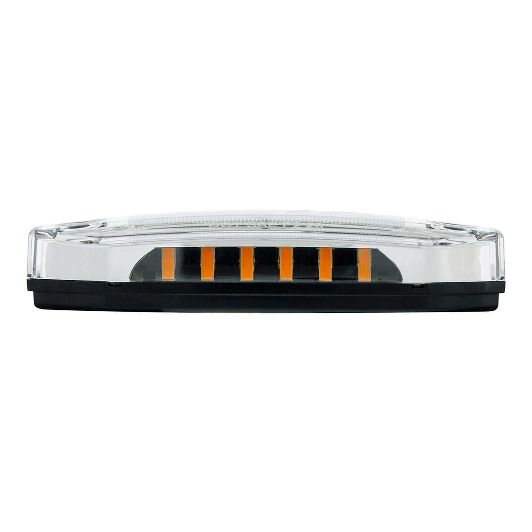 6 Amber LED Light (Clearance/Marker) With 6 Blue LED Side Ditch Light