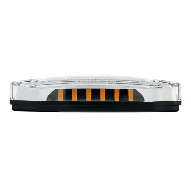6 Amber LED Light (Clearance/Marker) With 6 Blue LED Side Ditch Light
