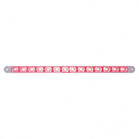 14 LED 12" Light Bar (Stop, Turn & Tail) - Red LED/Clear Lens