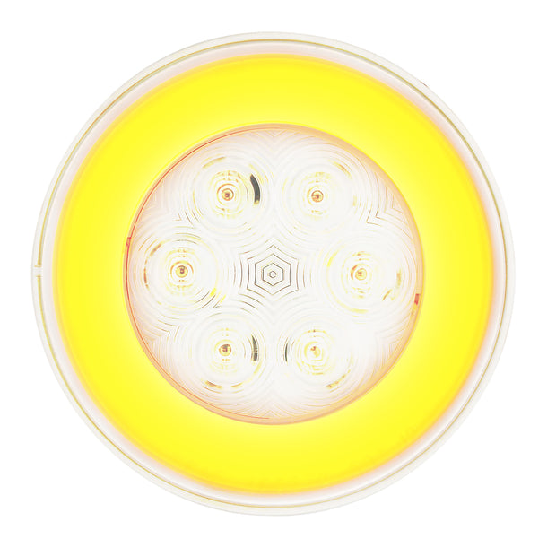 21 LED 4" GloLight (Turn Signal) - Amber LED/Clear Lens