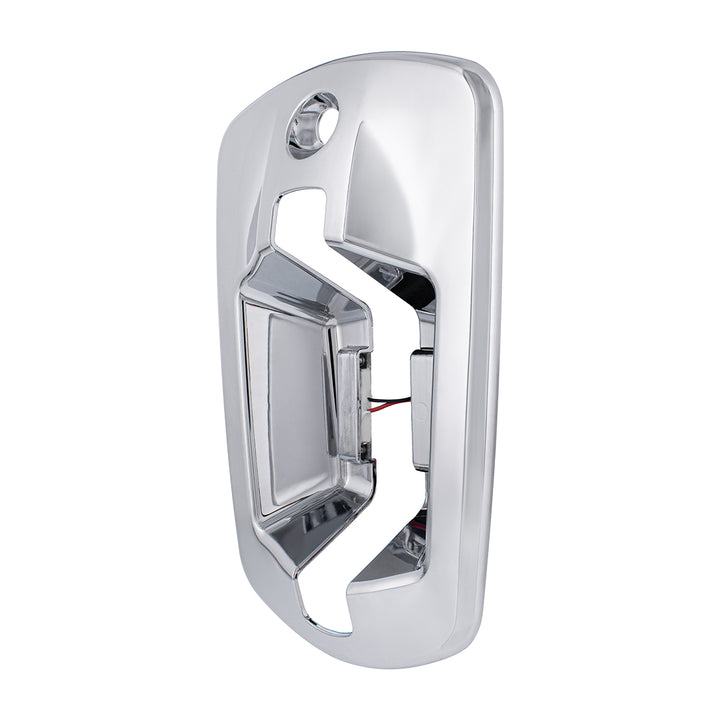 6 LED Chrome Door Handle Cover For 2018-2024 Freightliner Cascadia - Passenger, Blue LED