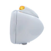 Chrome Guide 682-C Headlight 6014 & Dual Mode LED Signal - Amber Lens