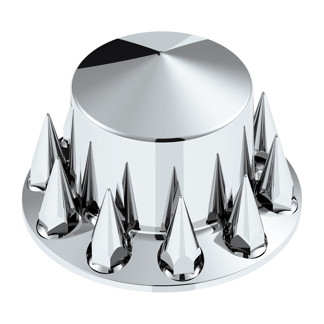 Pointed Rear Axle Cover With 33mm Spike Thread-On Nut Covers - Chrome