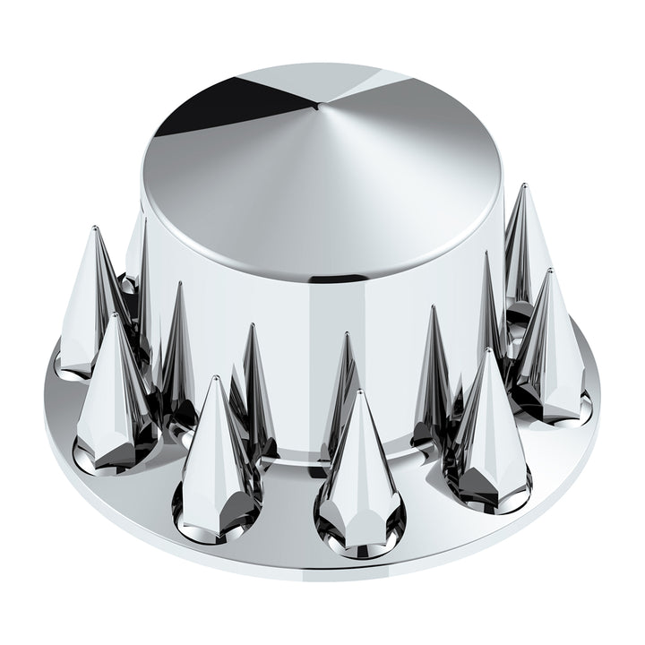 Pointed Rear Axle Cover With 33mm Spike Thread-On Nut Covers - Chrome