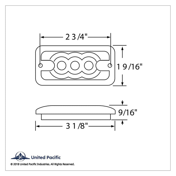 3 LED Clearance Marker Light - Amber LED/Clear Lens