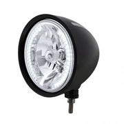 Black "Billet" Style Groove Headlight H4 Bulb With 34 White LED