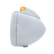 Chrome Guide 682-C Headlight H4 & Dual Mode LED Signal - Amber Lens