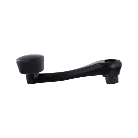 Black Die-Cast Window Crank With 16-Spline 7/16” OD Adapter - Plain