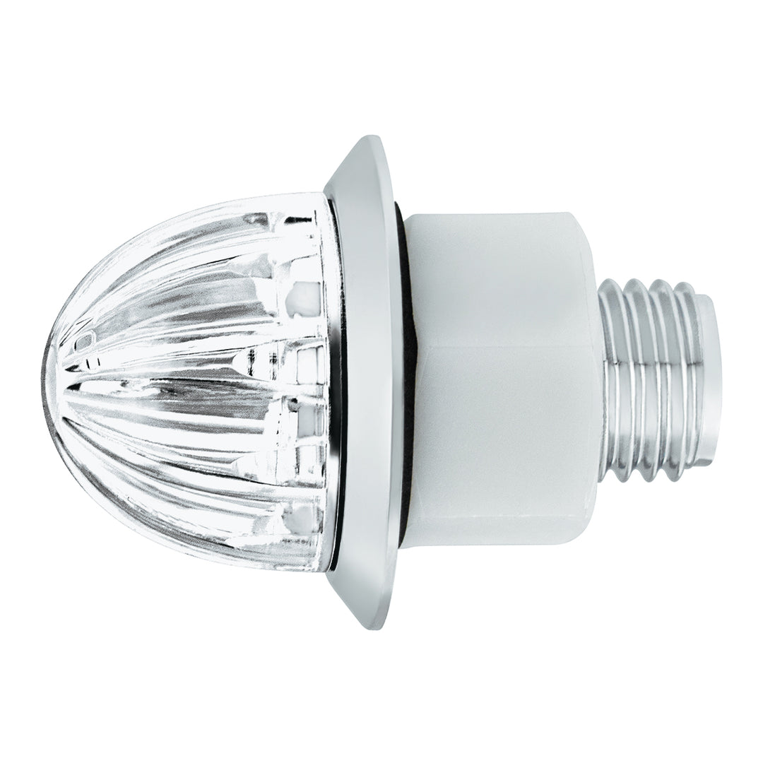 2 LED Dual Function 3/4" Mini Watermelon Light (Clearance/Marker) - White LED/Clear Lens