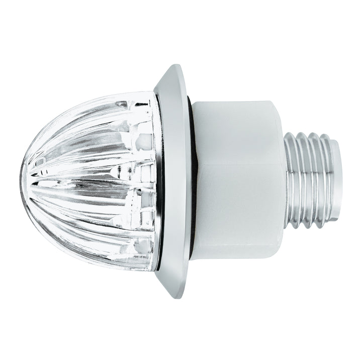 2 LED Dual Function 3/4" Mini Watermelon Light (Clearance/Marker) - White LED/Clear Lens